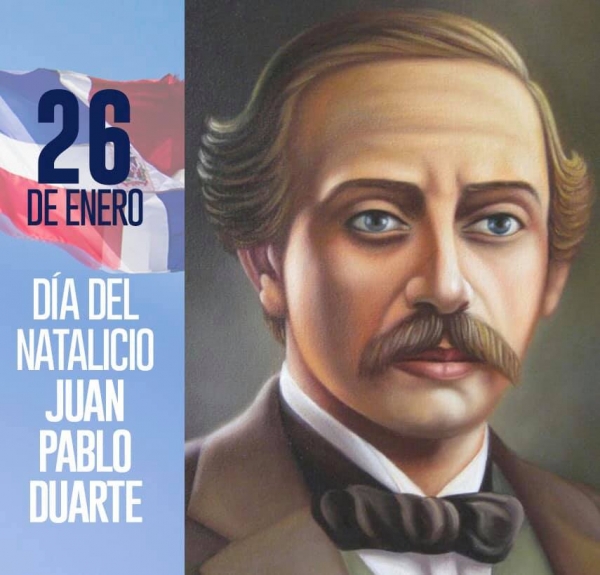 Hoy conmemoramos el 208 aniversario del natalicio del patricio Juan Pablo Duarte